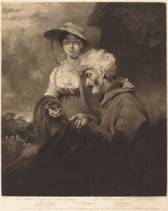 O Mendigo Cego de Bednall Green de William Ward after William Owen