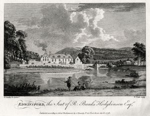 Edwinsford, sede de R Banks Hodgkinson Esq, Carmarthenshire, 1776