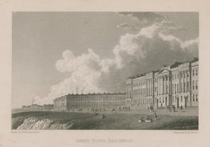 Vista geral da cidade de Kemp em Brighton de William Westall