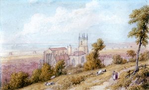 "Hythe Church and Martello Tower", século XIX.            
