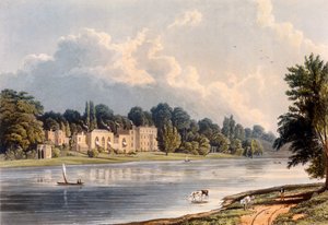 Villa do Papa em Twickenham, 1828 de William Westall