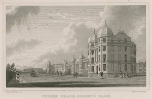 Sussex Place, Regent&39;s Park, Londres de William Westall