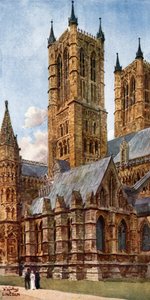 Lincoln, as Torres Ocidentais (cor litho) de William Wiehe Collins