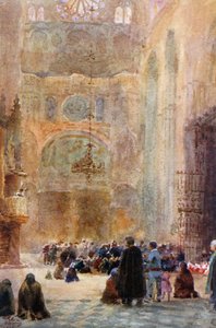 Toledo, o Transeptado do Sul (cor litho) de William Wiehe Collins