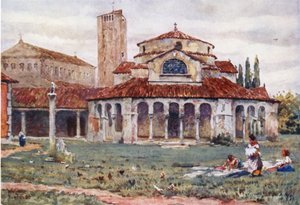 Torcello. Sta Fosca e Catedral (lito a cores) de William Wiehe Collins