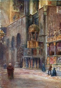 Veneza. Interior, São Marcos (lito a cores)