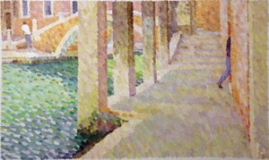 Sotoportego del Traghetto, 2011 (óleo sobre tela) de William Wilkins