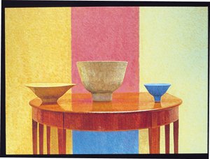 Natureza morta, três tigelas Lucie Rie de William Wilkins