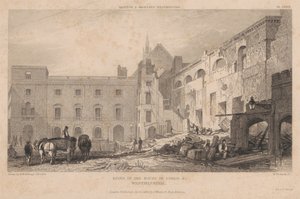 Ruínas da Câmara dos Lordes, Westminster de William Woolnoth