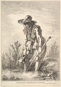 Camponês que atravessa a água, 1786.
