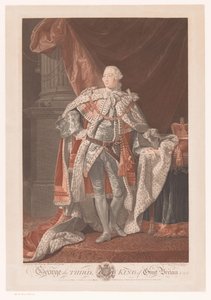 Retrato de George III do Reino Unido George III, Rei da Grã-Bretanha (título no objeto)