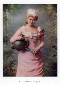 Florence St John, atriz e cantora inglesa, 1901. de William and Daniel Downey