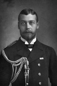 Príncipe George, o príncipe de Gales e futuro rei George V 1865-1936, 1890.