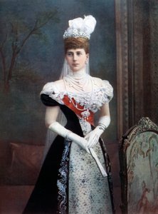 Princesa Alexandra da Dinamarca, final do século XIX.
