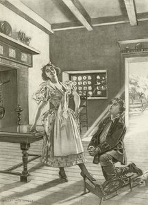 Marta, cena do ato III vi (gravura) de William de Leftwich Dodge
