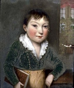 Filho desconhecido dos retratos da família FitzHerbert, c.1817 (ardósia)