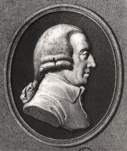 Retrato de um medalhão de Adam Smith (1723-1790) de William the Younger Holl