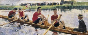 Os remadores (óleo sobre tela) de William van Strydonck