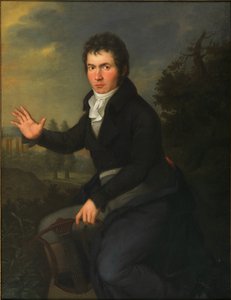 Retrato de Ludwig van Beethoven, cerca de 1805. de Willibrord Josef Maehler