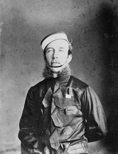 Capitão Willoughby W. Hooper em uniforme de cavalaria de Madras, c.1870s