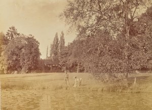 [Lagoa perto de uma casa de campo] de Willoughby Wallace Hooper