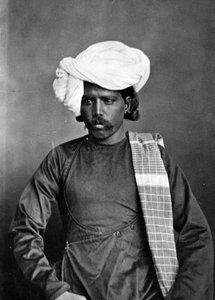 Retrato de um homem, de &39;Os trajes e pessoas da Índia&39;, c.1860