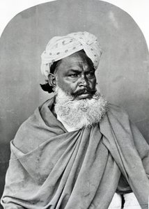 Retrato de um homem indiano, de &39;The Costumes and People of India&39;, c.1860 de Willoughby Wallace Hooper