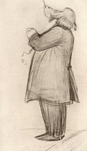 Johannes Brahms (1833-1897) Compositor alemão, maestro (desenho) de Willy von Beckerath