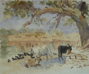 435A Jaisalmer - Gadi Sagar (esboço) de Wilson Clive