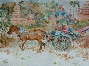 924 Um passeio pelos templos, Bagan de Wilson Clive