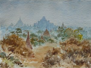 927 Bagan nascer do sol de Wilson Clive
