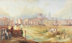 O último da ponte velha de Tyne, 1900 de Wilson Hepple