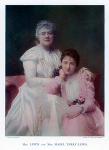 Mrs Lewis Kate Terry e Miss Mabel Terry-Lewis, atrizes britânicas, 1901.
