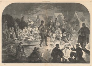 Um incêndio de bivaque no Potomac; de Harper de Winslow Homer