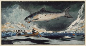 Uma boa piscina, rio Saguenay de Winslow Homer