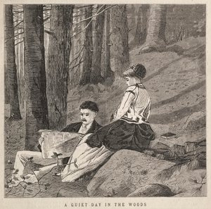 Um dia tranquilo na floresta, 1870. de Winslow Homer