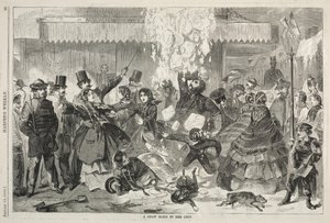 Uma corrediça de neve na cidade, 1860. de Winslow Homer