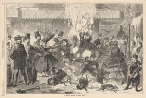 Um deslizamento de neve na cidade, de Harper de Winslow Homer