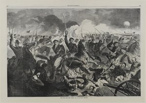 A War for the Union 1862 - A Cavalry Charge de Winslow Homer