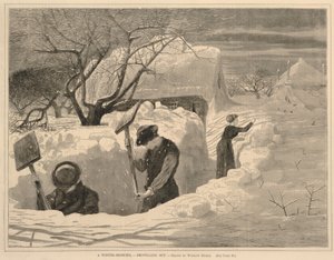 A Winter Morning--Shovelling Out, de Every Saturday, January 14, 1871 de Winslow Homer