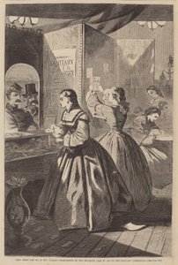 Qualquer Coisa Para Mim, Se Você Por Favor - Correios da Feira de Brooklyn em Ajuda à..., publicado em 1864 de Winslow Homer