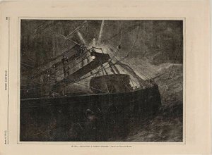No Sea-Signalling a Passing Steamer de Winslow Homer