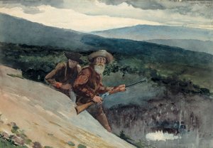 Caça ao urso, Prospect Rock de Winslow Homer
