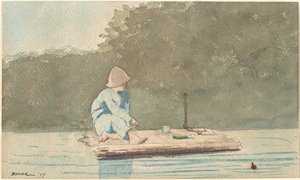 Rapaz numa jangada de Winslow Homer