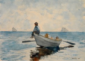 Rapazes num Dory, 1880. de Winslow Homer