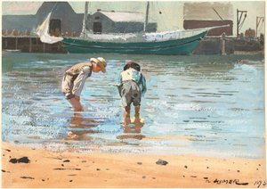 Meninos vadeando de Winslow Homer