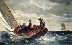 Breezing Up (A Fair Wind) - 1876 - 61,5 × 97 cm - óleo sobre tela de Winslow Homer