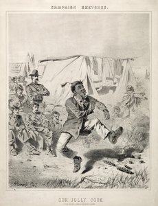 Esboços da campanha: Our Jolly Cook, 1863. de Winslow Homer