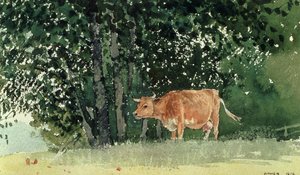 Vaca no pasto, 1878 de Winslow Homer