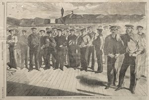 Tripulação do veleiro a vapor «Colorado» dos Estados Unidos, embarcado em Boston, em junho de 1861 de Winslow Homer
